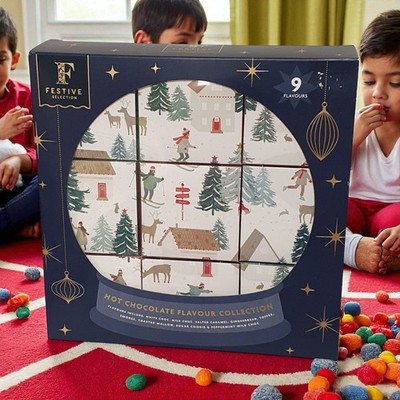 Festive Selection Hot Chocolate Flavour Collection 9 verschiedene Geschmacksrichtungen Geschenkbox