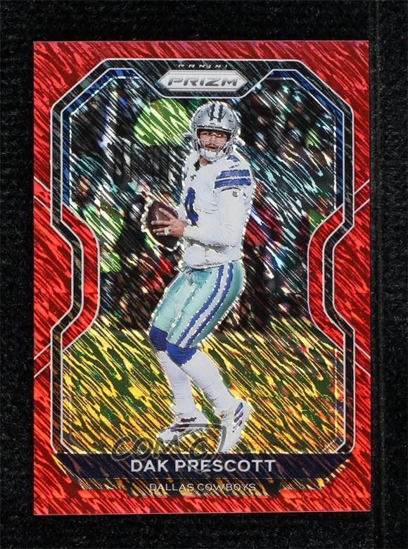 2020 Panini Prizm FOTL Red Shimmer Prizm 3/35 Dak Prescott #150