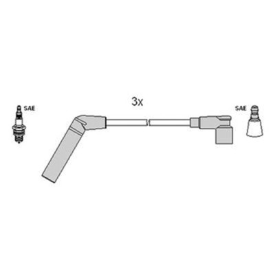 HUCO Ignition Spark Plug Wire KIT Fits CHEVROLET Spark DAEWOO 0.8L 1998-