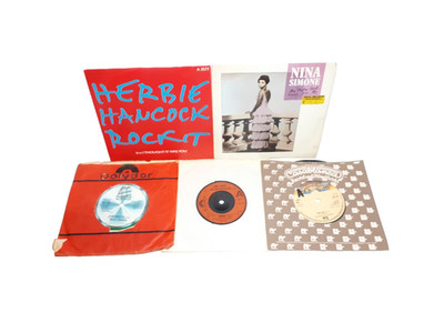 7'' Vinyl Records Joblot Bundle Herbie Hancock, Nina Simone, Lipps Inc Funky Town