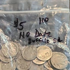 100 Dateless Buffalo Nickels $5 Face Value