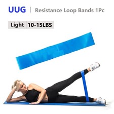 1PC Resistance Loop Bands Strength Fitness Exercise Yoga Workout Pull Up Blue