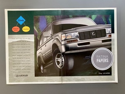 1996 Lexus LS450 Land Cruiser V8 LS 450 SUV Offroad Vintage Ad Werbung Reklame
