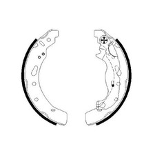 Bremsbackensatz hinten für Mazda 2 DE DL | 24089397