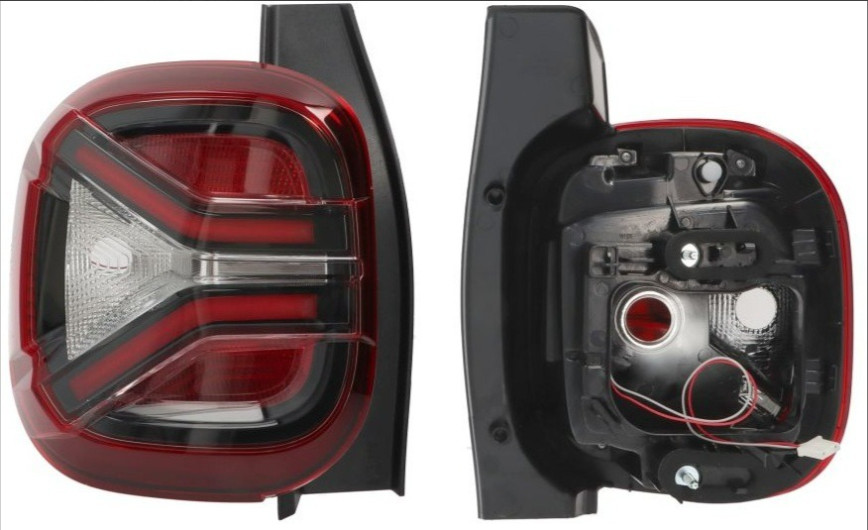 Feu arriere gauche Dacia Duster II qualite superieure TYC piece de rechange durable rouge