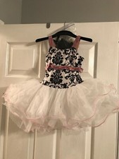 Revolution Black  White Dance Ballet Recital Costume CH Small Style RC16910