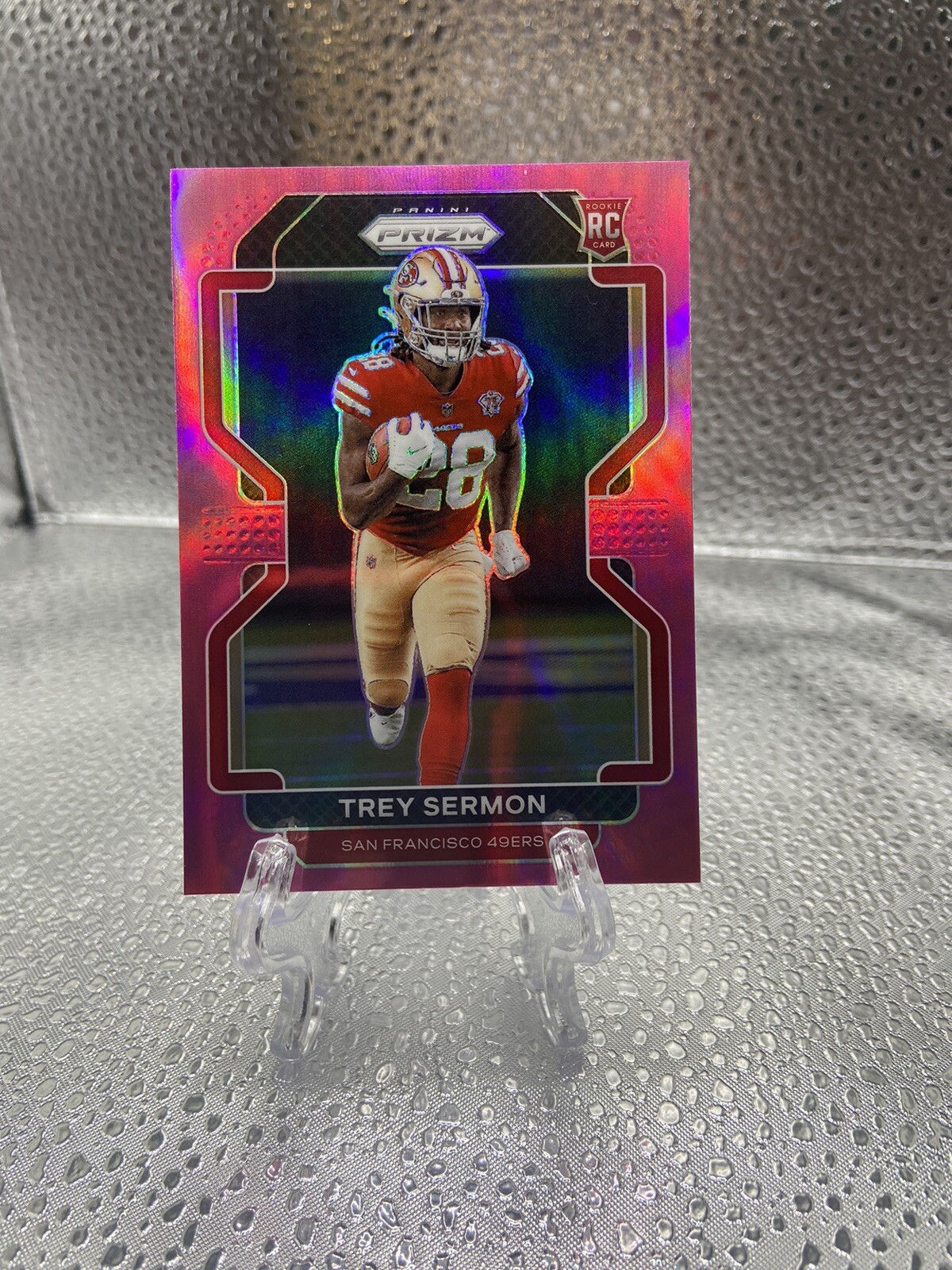2021 Panini Prizm Pink Prizm #354 RC Trey Sermon San Francisco 49ers Ohio State