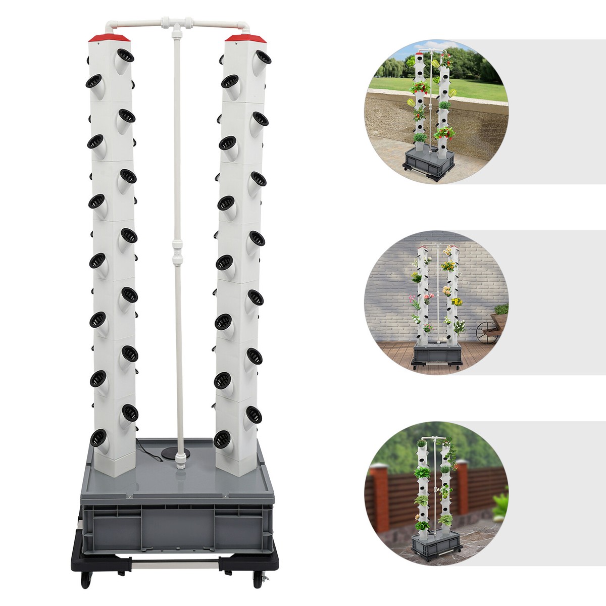 56 Holes Plant Hydroponic Vertical Smart Garden Kit Hydroponics