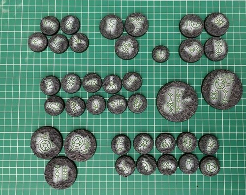 Custom Necron Bases - Painted and Unpainted - Warhammer 40,000/ 40k Indomitus - 第 8/33 張圖片