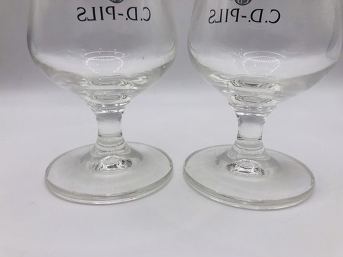 Dinkel Acker C.D. - Pils 0.2 Liter Beer Glasses Set of 2 SOHM Vintage Tulip - Picture 6 of 7
