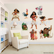 Calcomanía de pared Moana (inspirada)