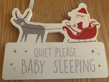 Nuovissima insegna natalizia Mothercare Quiet Please Baby Sleeping