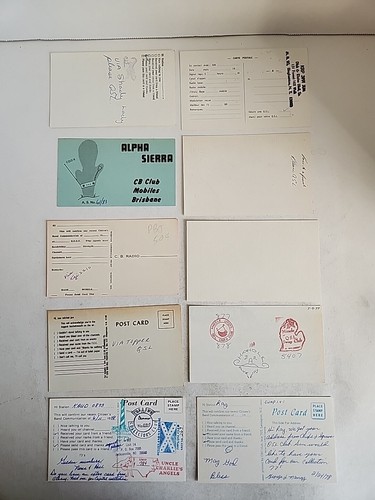 Vintage CB Ham Radio QSL Postcard Lot #19 Risqué Comic Cars 10 Cards RARE - Picture 6 of 6