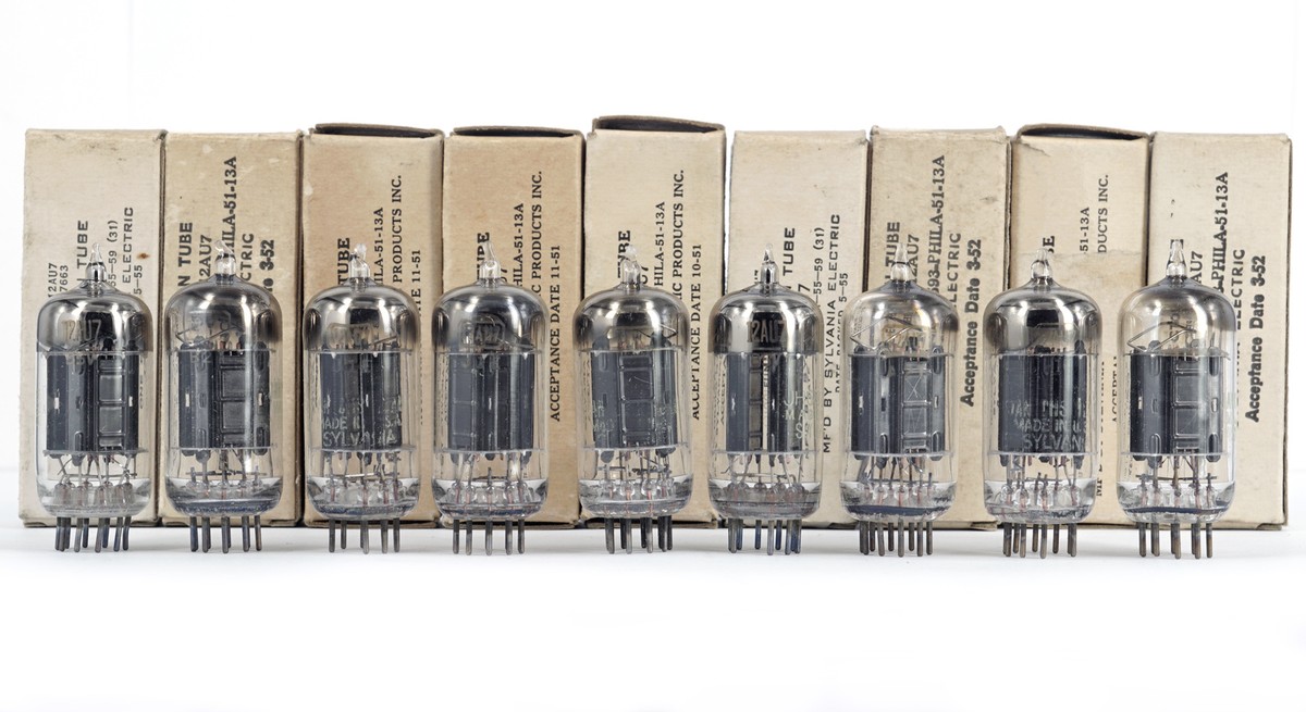 Tube ECC82/12AU7 Sylvania équilibré - NOS Neuf Sous Blister - Lampe Ampli Vintage