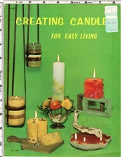 "Creating Candles for easy living" ©1970 Craft Course Publishers Booklet H-187