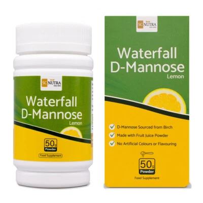 Waterfall D-Mannose powder Lemon - Cystitis & UTIs Relief - 50G - SC Nutra