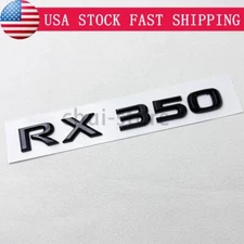For 2010-2024 RX350 RX 350 Emblem Rear Trunk Nameplate Sticker Badge Gloss Black