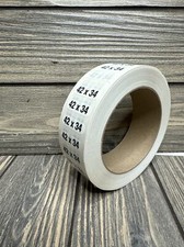 42x34 Retail Size Stickers for Store Boutique Clothing Label Apparel Roll