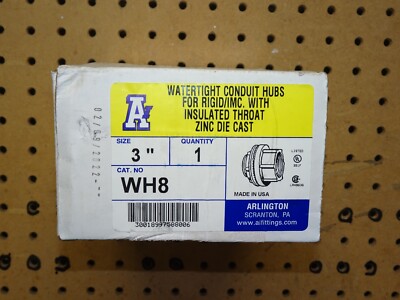 Remke Industries WH-8 Watertight Conduit Hub, die cast zinc, 3''
