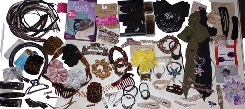 Vintage Multicolored Goody full size Headbands Set 1982 New  display picture 1