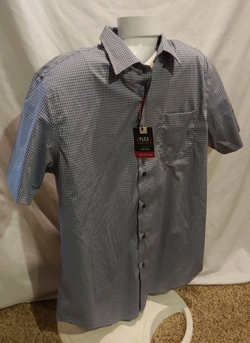 Van Heusen Flex klassische Passform kurzärmliges Button-Down-Herrenhemd Medium UVP $ 54 - Bild 2 von 11