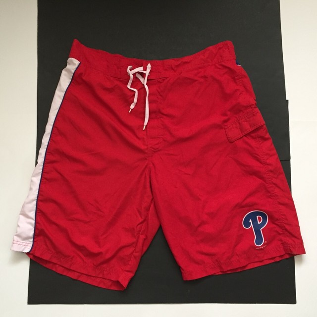Mens MLB Genuine Merchandise Philadelphia Phillies Red Swim Shorts Sz XXL EUC eBay
