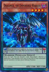 Dragonox, the Empowered Warrior - CT13-EN006 - Super Rare - Limited Edition x3 -