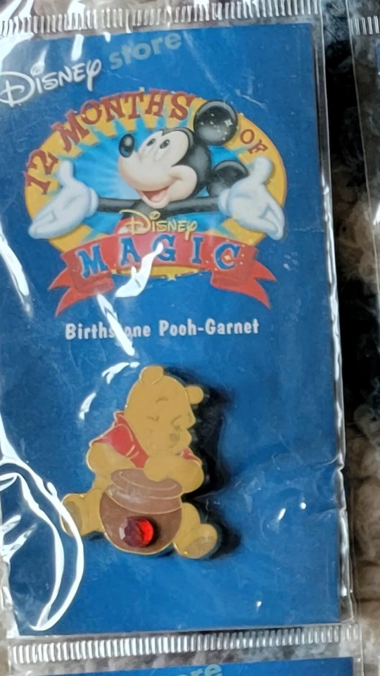 Prendedores Disney - 12 meses de magia - Tienda Disney - Piedra de nacimiento Poohs - Enero - Diciembre Foto 2 de 4