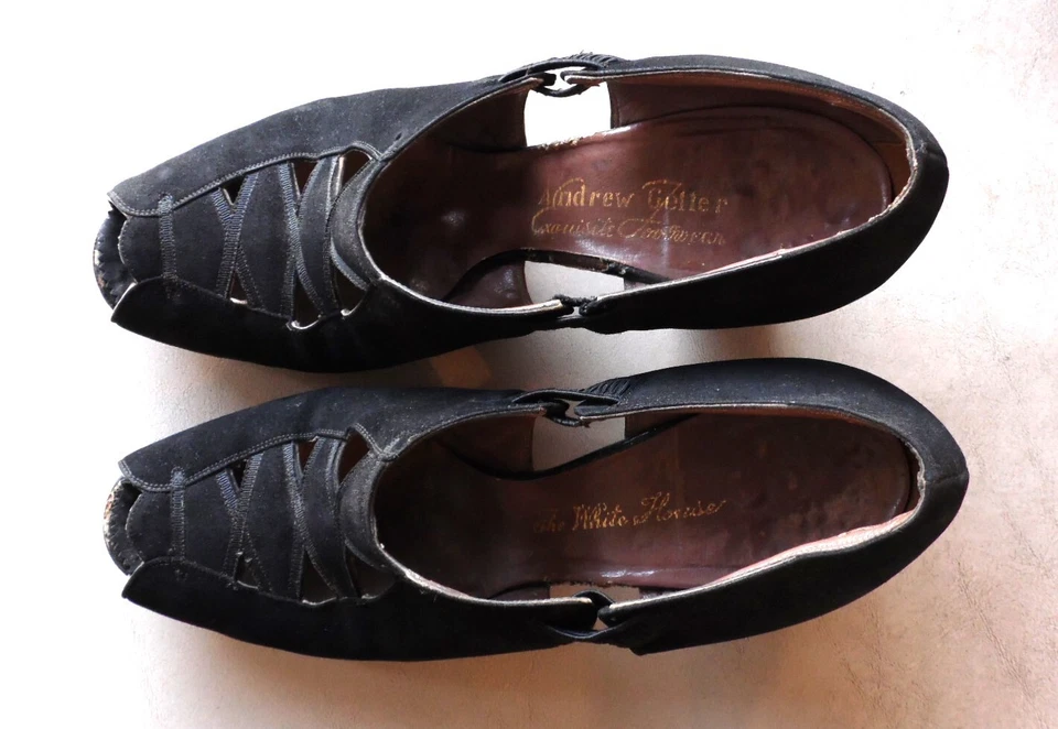 "Bombas de tacón Andrew Geller vintage para dama talla 4 1/2 3""" Foto 2 de 4