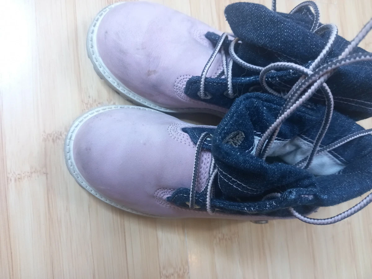 Baby Girl Timberland Leather Shoes Boots Size 10 Great Condition