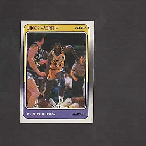 1988-89 Fleer #70 JAMES WORTHY ***HOFer***