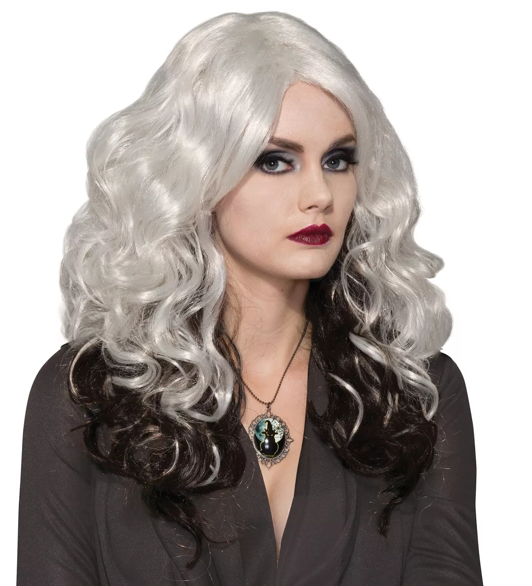 Silver Cast Zombie Witch Halloween Horror Fancy Dress Wig eBay
