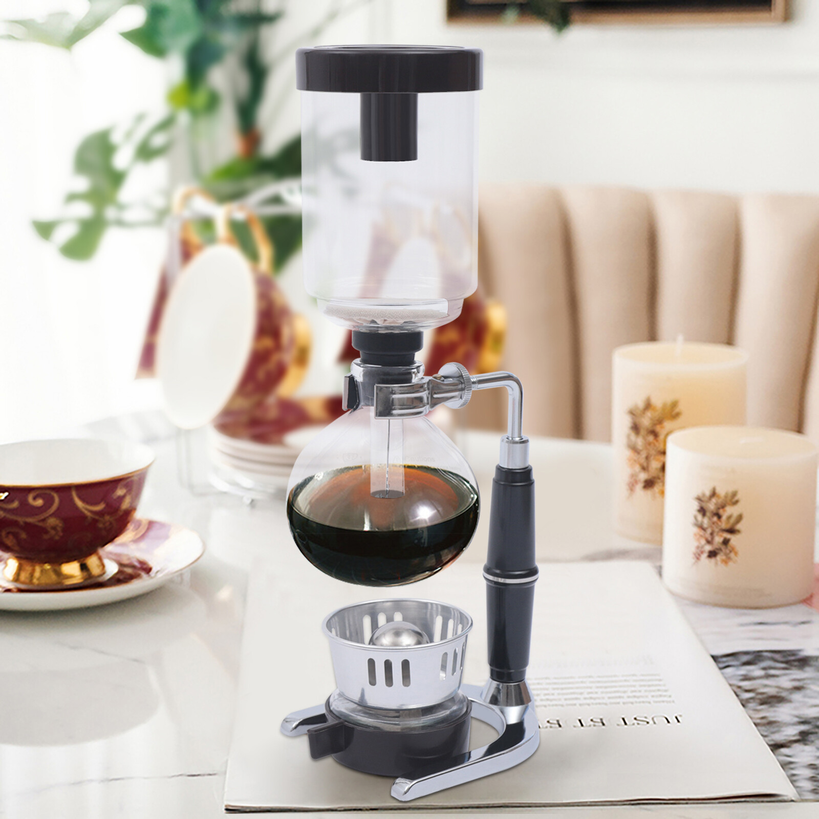 Siphon Coffee Maker Tea Siphon Pot Vacuum Coffeemaker Glass Type Japanese Style
