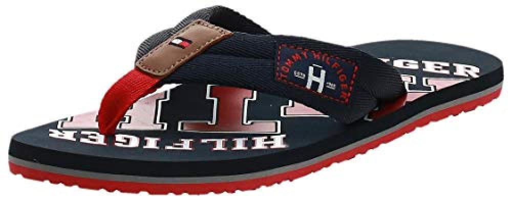 (TG. 39 EU) Tommy Hilfiger Essential TH Beach Sandal, Infradito Uomo, Blu (Midni