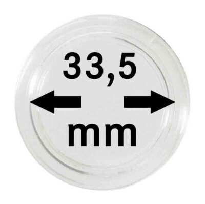 Coin Capsules 33.5mm 2251335 LINDNER 100 x Pack