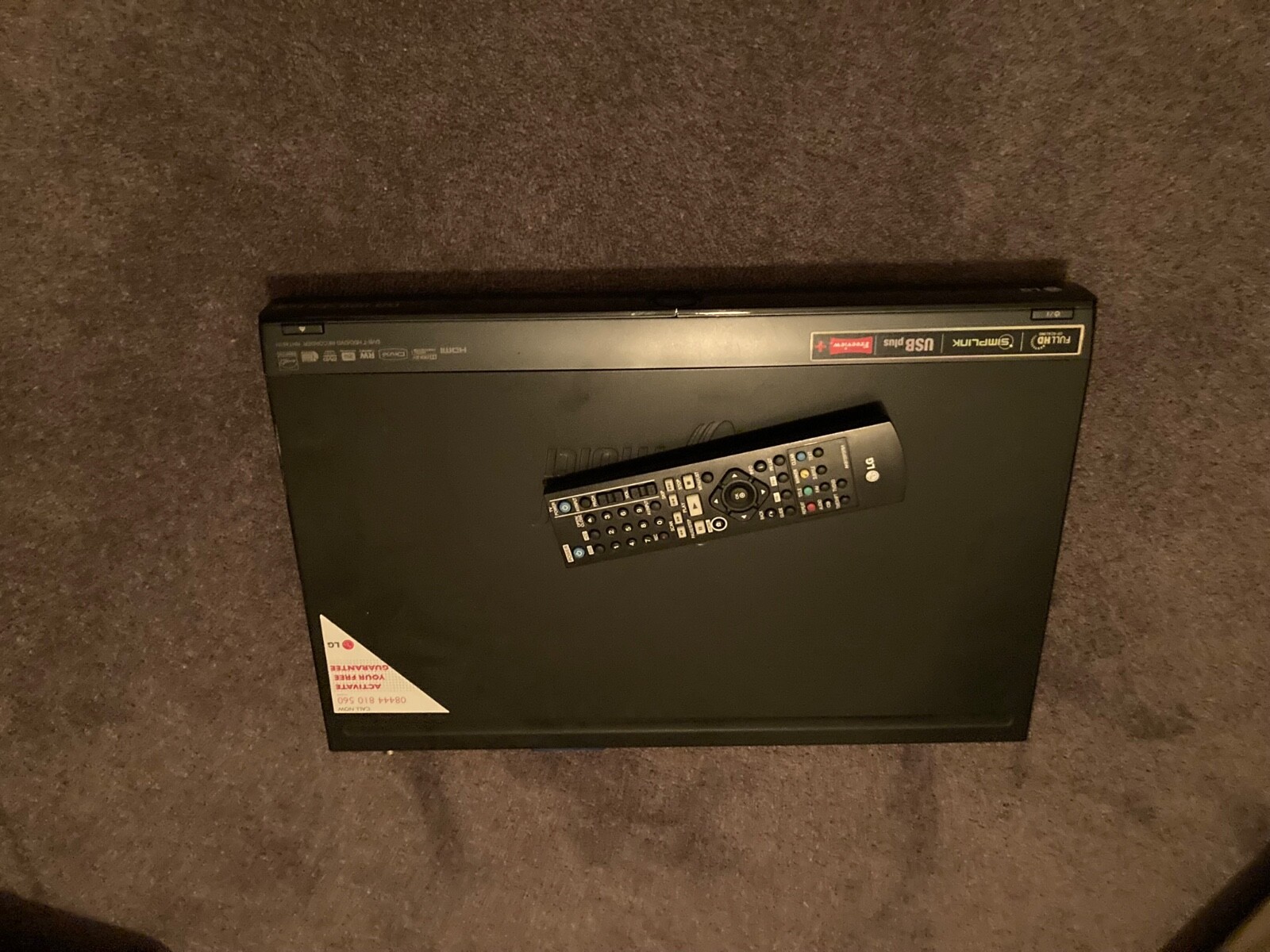 LG RHT497H DVDT HDD/DVD Recorder Freeview Box Black Working eBay