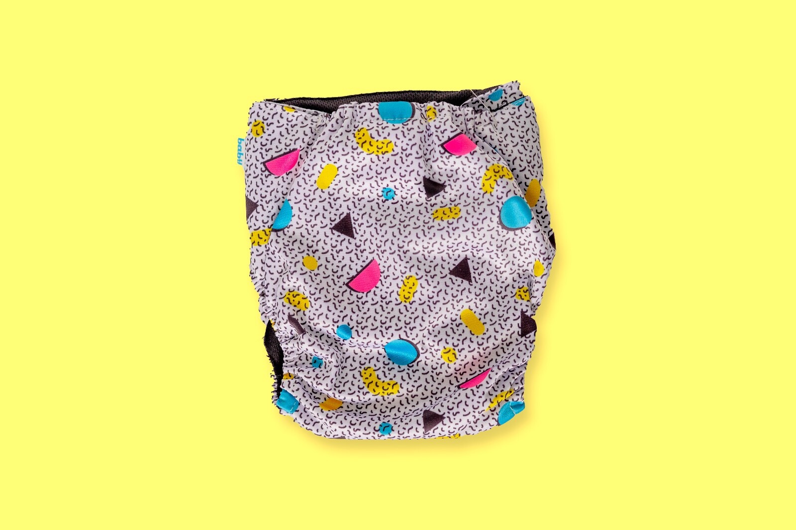 Set of 8x Retro Print Cloth Diapers with Inserts - 90's theme - NEW!