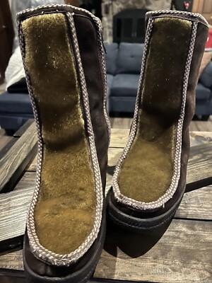 Ski-Lounger MCM Faux Fur Women's Vintage Boots Made In Italy Size 8/39