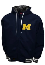 Michigan Wolverines Franchise Club Grind Hooded Jacket - Navy