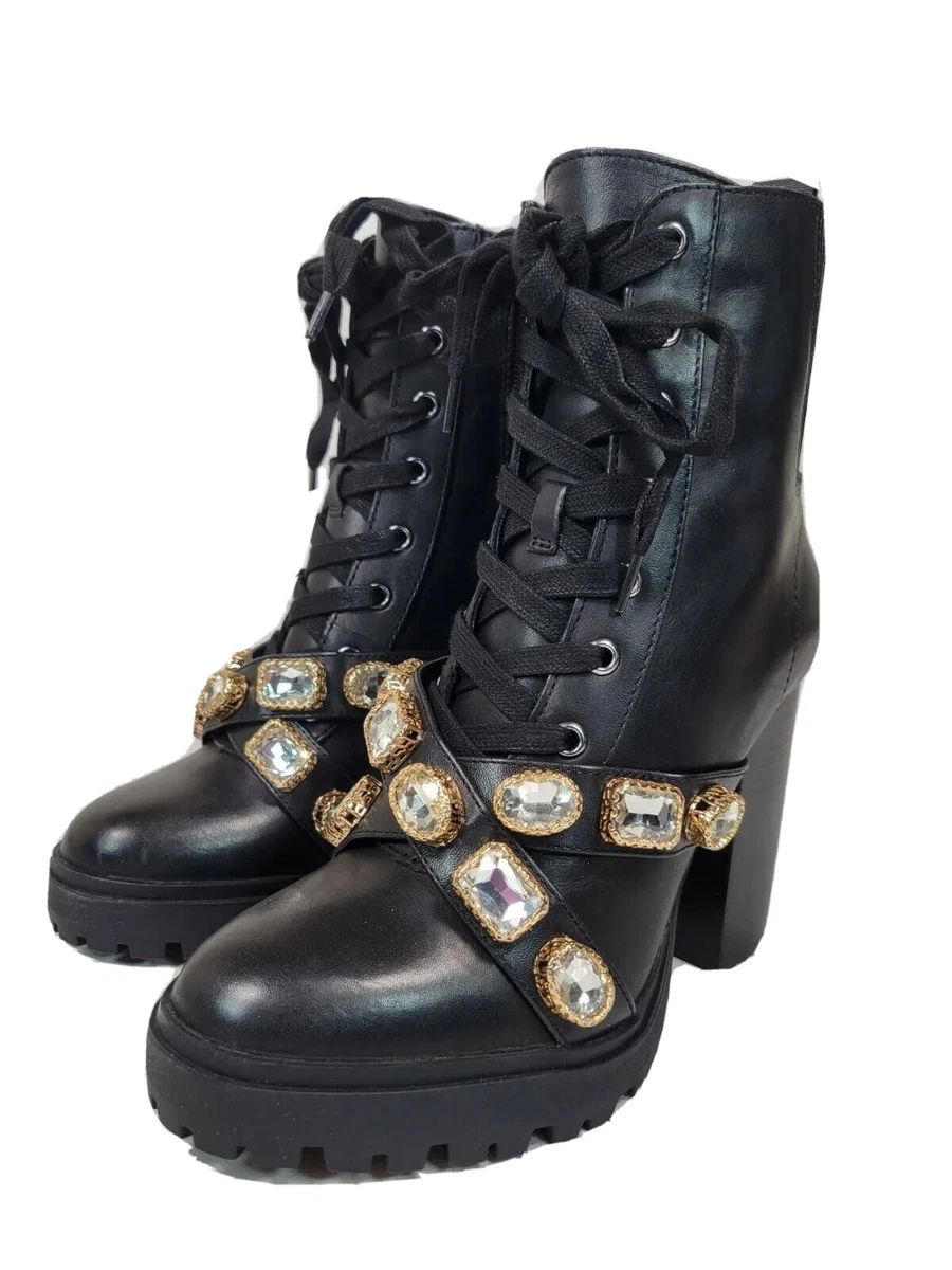 latch black leather steve madden