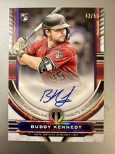 2023 Topps Tribute Buddy Kennedy 42/50 Purple Rookie Tribute Auto RC Diamondback