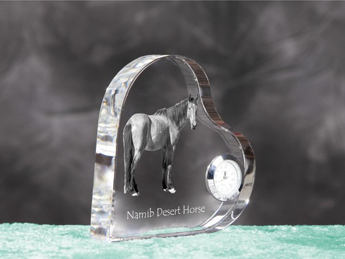 Caballo del desierto del Namib reloj en forma de corazón con caballo Art-Dog - Imagen 6 de 6