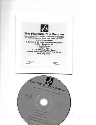 Jon B- The Platinum Plus  Sampler (7 songs) US Promo CD Sampler w/ PS