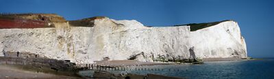Photo 12x8 Seaford Head White chalk cliffs at the east of Seaford. At the  c2011