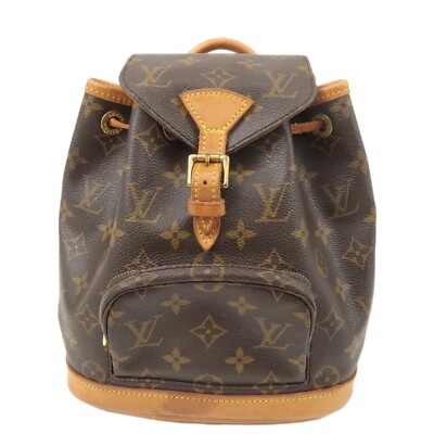 Louis Vuitton Monogram Mini Montsouris Backpack Bag M51137 Auth Used
