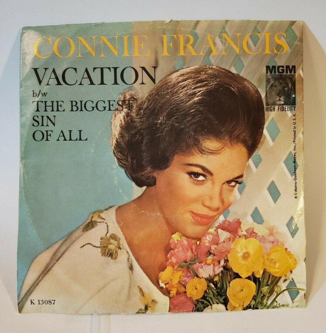 洋楽 Connie Francis Vacation Best Hits LP Connie Francis VACATION (ROCK N ROLL 45/PS) #13087 PLAYS VG++ | eBay