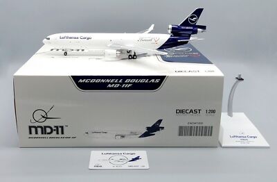Aki Jcwings ルフトハンザカーゴ MD-11F 1/200 JC Wings EW2M11001 Lufthansa Cargo MD-11F Farewell D-ALCC Diecast