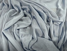 Power Mesh Net Sheer Stretch Spandex Fabric, Per Metre - Light Steel Blue