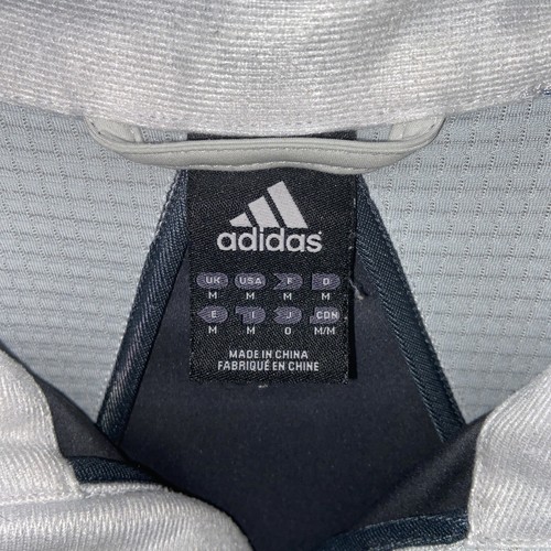 Adidas Athletic Mens Golf Jacket Size Medium Gray Zip Front Long Sleeve Running - Picture 2 of 12
