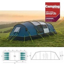 Royal Buckland 8 Berth Person Large Family Poled Tent 4 Sleeping Areas 2023